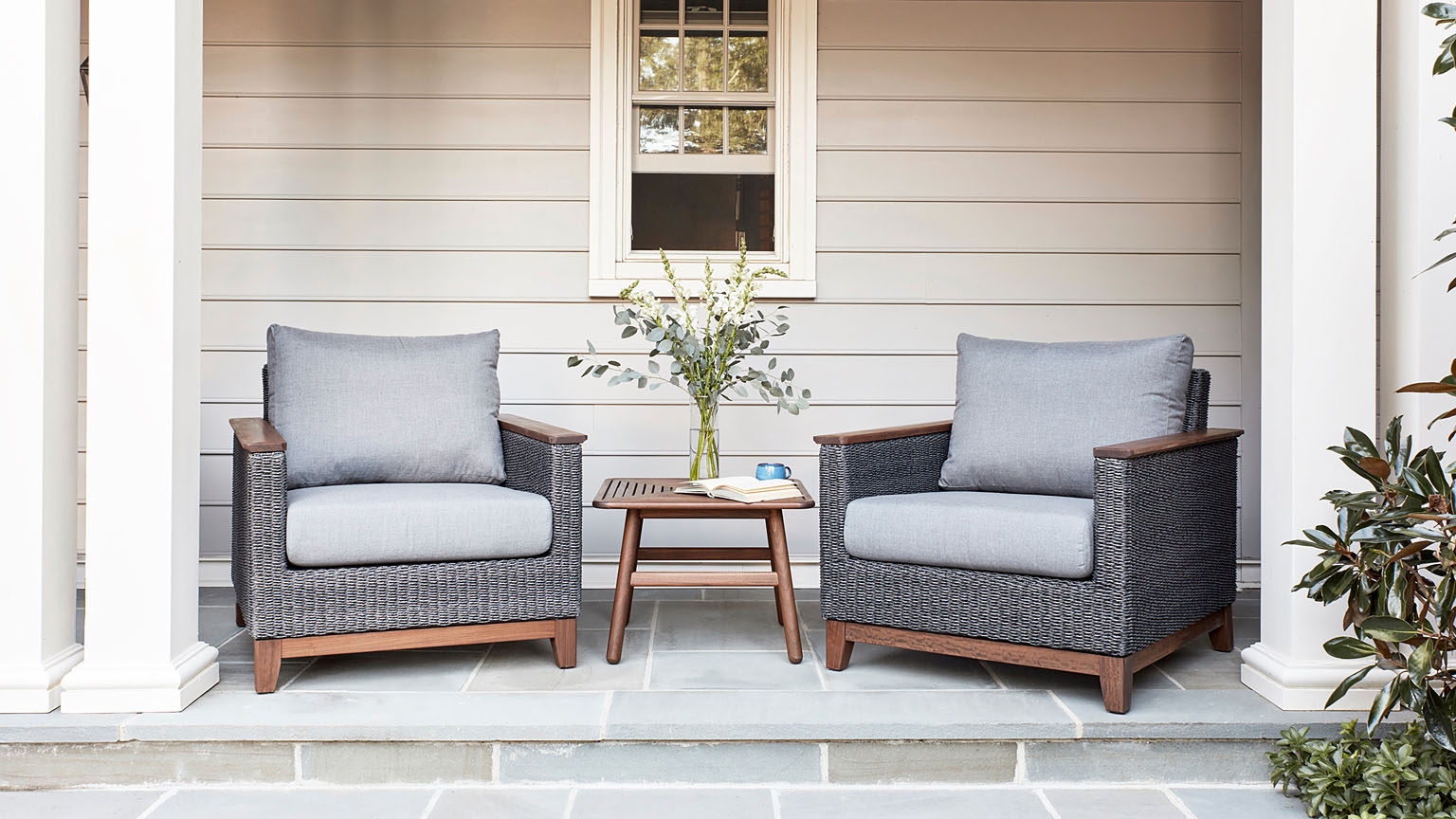 Jensen Coral Gray Lounge Chair with Nest Table